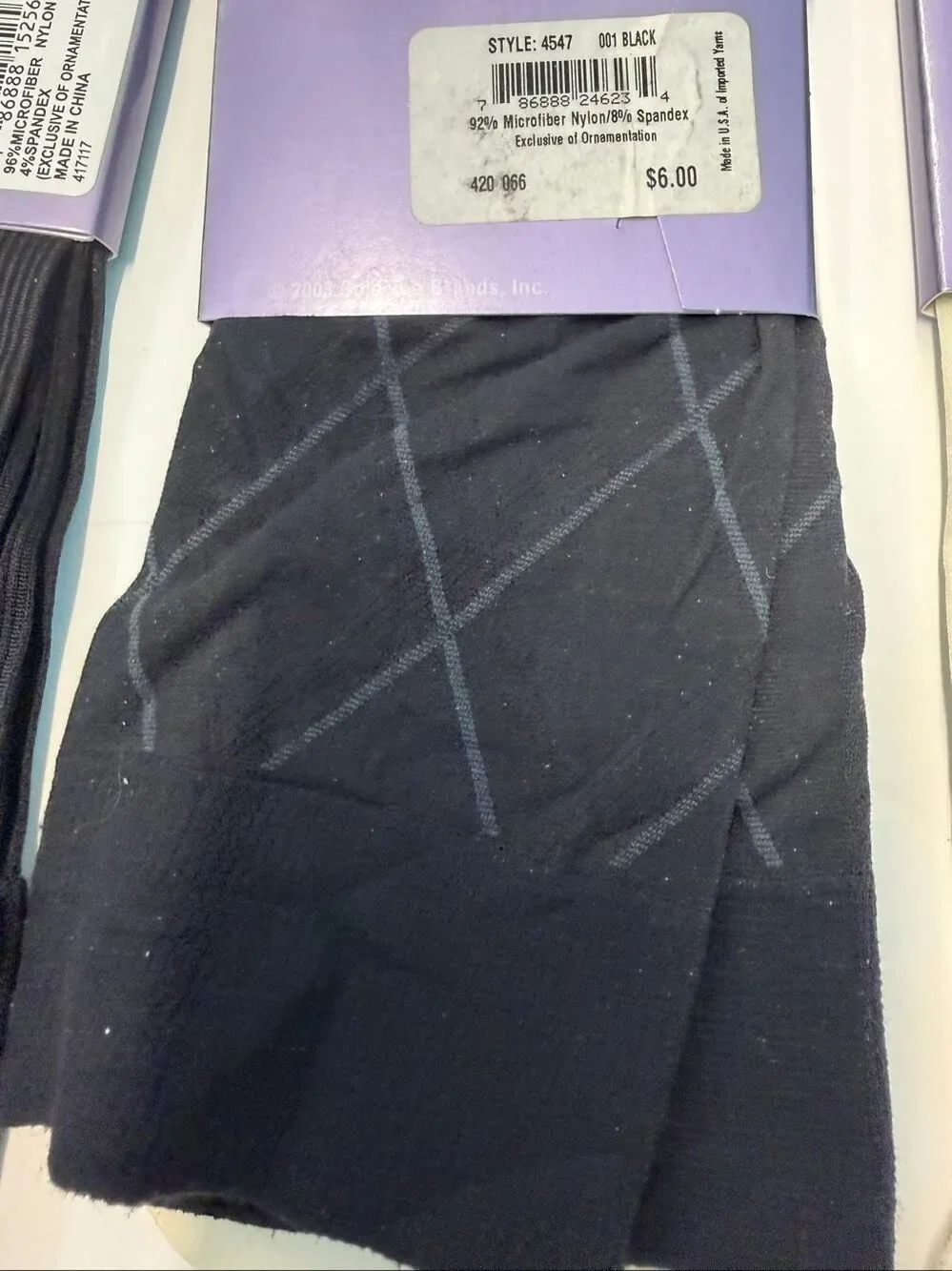3 Pairs Goldtone Knee High Trouser Socks Womens Size 6-9 NEW TAGS Black Cream